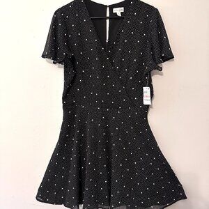 Maison Jules Dress NWT - black and white midi dress